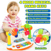 Baby Piano Toys Kids Rotating Music Piano Keyboard With Light Sound, Musical Toys For Toddlers, Early Educational Music Toy