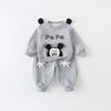 Baby Clothes for Boys and Girls, Autumn Crawling Clothes, Cute and Stylish Suits, Long-Sleeved Clothes for Going Out, Spring and Autumn Clothes, Two Pieces