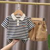 Baby Boy Clothes Set T-shirt+Shorts Kids Boy Summer Clothing Set Cute Cartoon Baby Boy Outfit Set Infant Toddler Tee Shirt Pants